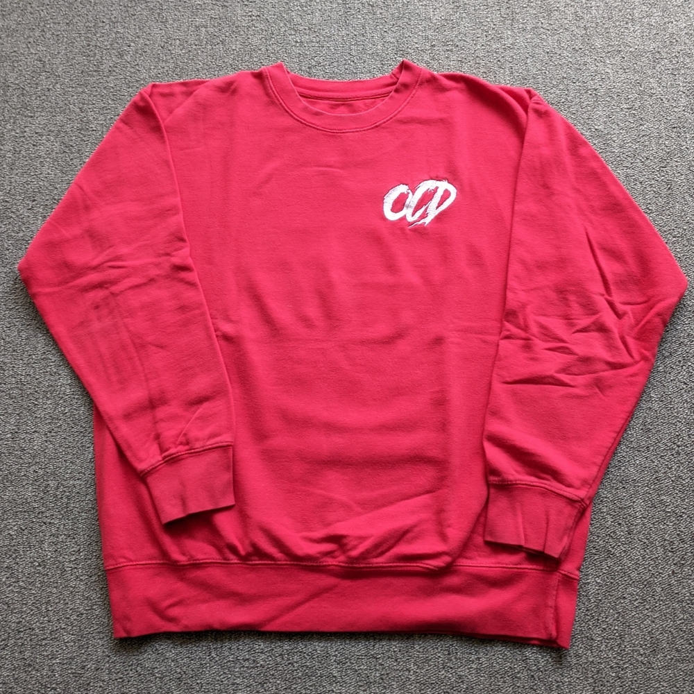 🔥 OCD Red Vintage Sweatshirt UNISEX
